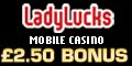 ladylucks mobilcasino bonus