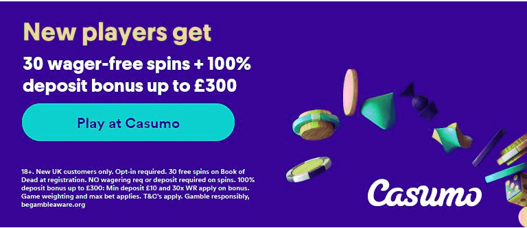 Casumo casino bonus