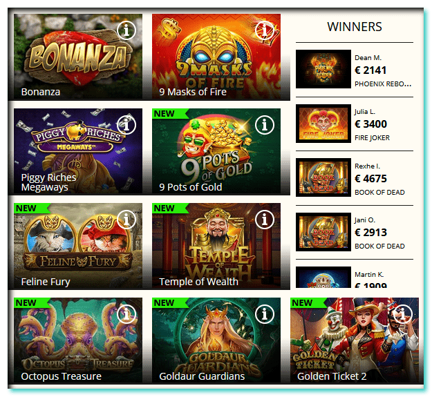 QueenPlay Casino Games